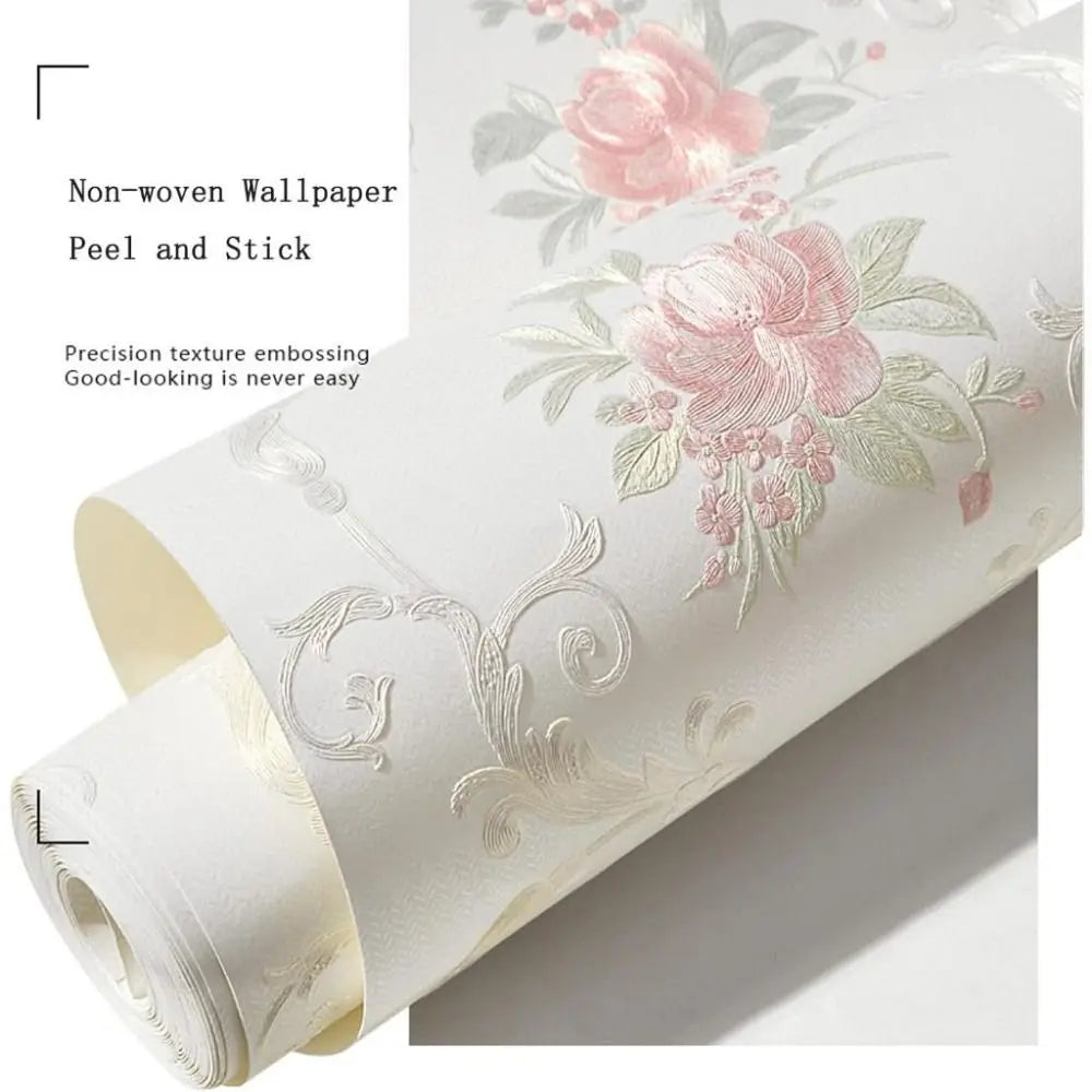 Elegant 3D Flower Wall Stickers - Self-Adhesive Decor