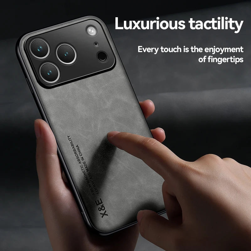 Luxury iPhone Shockproof Case - Magnetic Car Holder