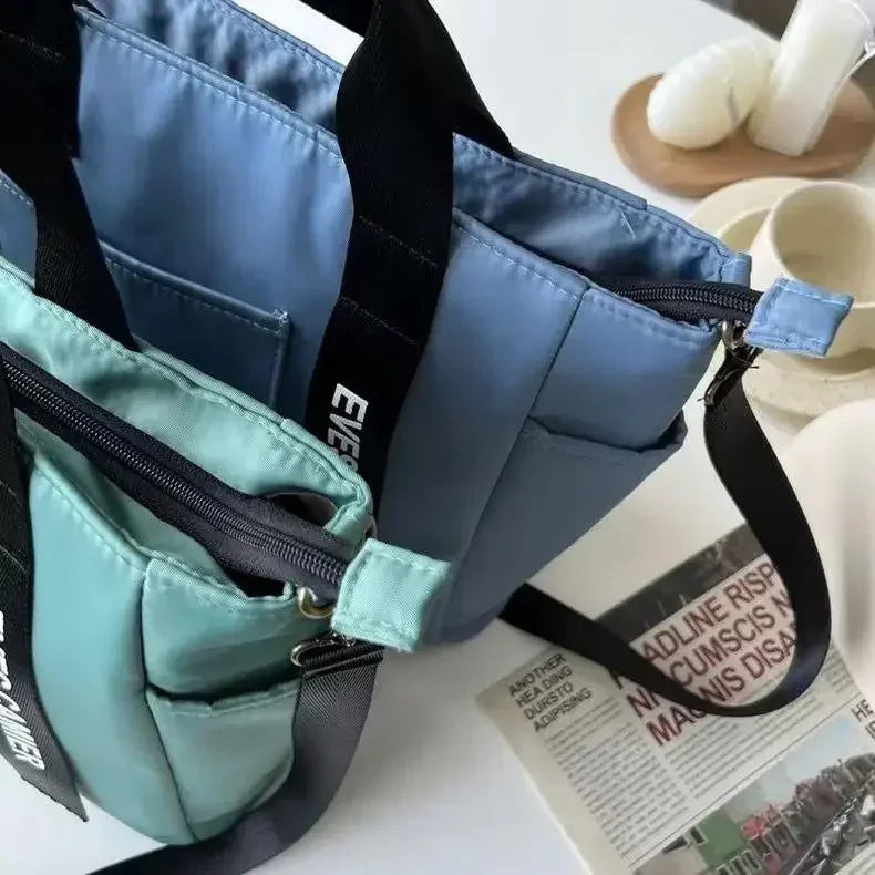Elegant Casual Tote Bag - Waterproof Nylon Messenger