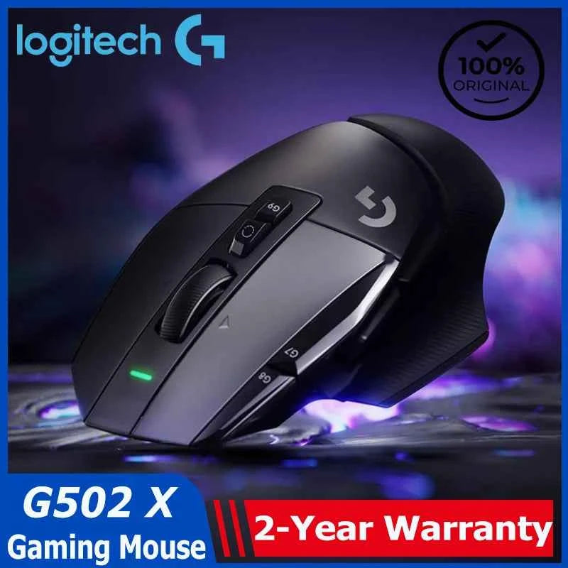Lightspeed wireless gaming mouse - sleek black design with programmable buttons and PTFE feet
