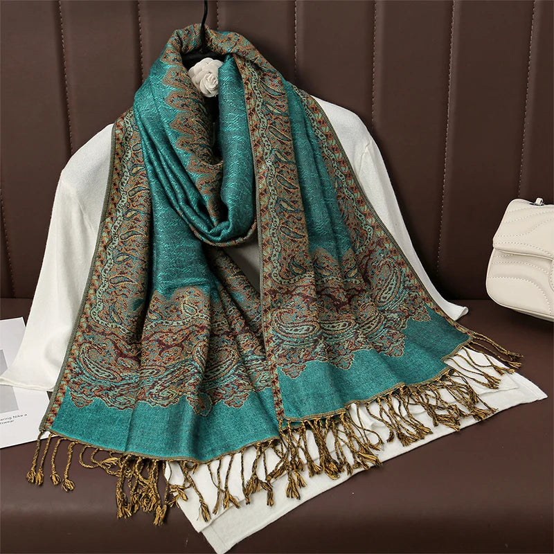 Luxury Cashmere Pashmina Shawl - Elegant Winter Wrap