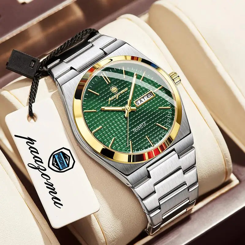 Luxury Men's Quartz Watch - Waterproof Chronograph Timepiece