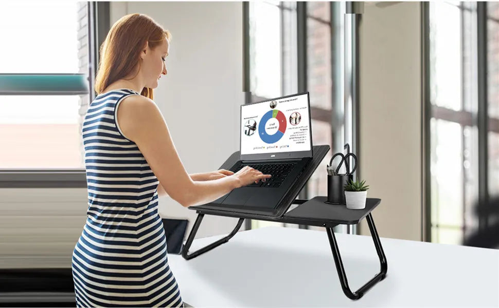 Premium Adjustable Lap Desk - Foldable & Ventilated
