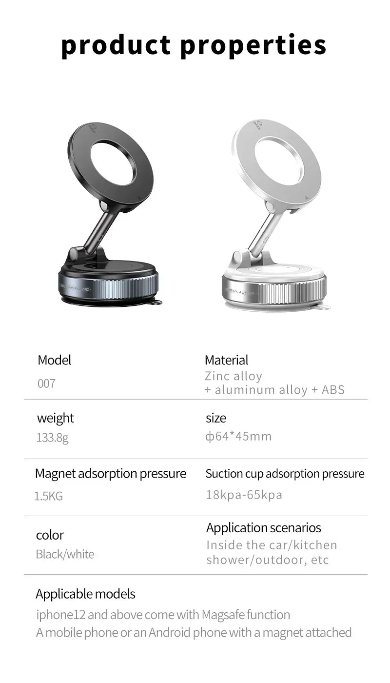 Premium Magnetic Car Phone Holder - 360° Foldable Mount