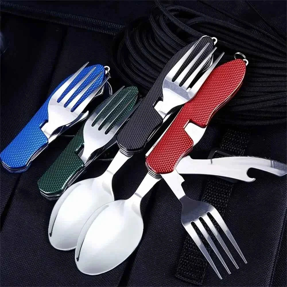 Premium Foldable Camping Utensil Set