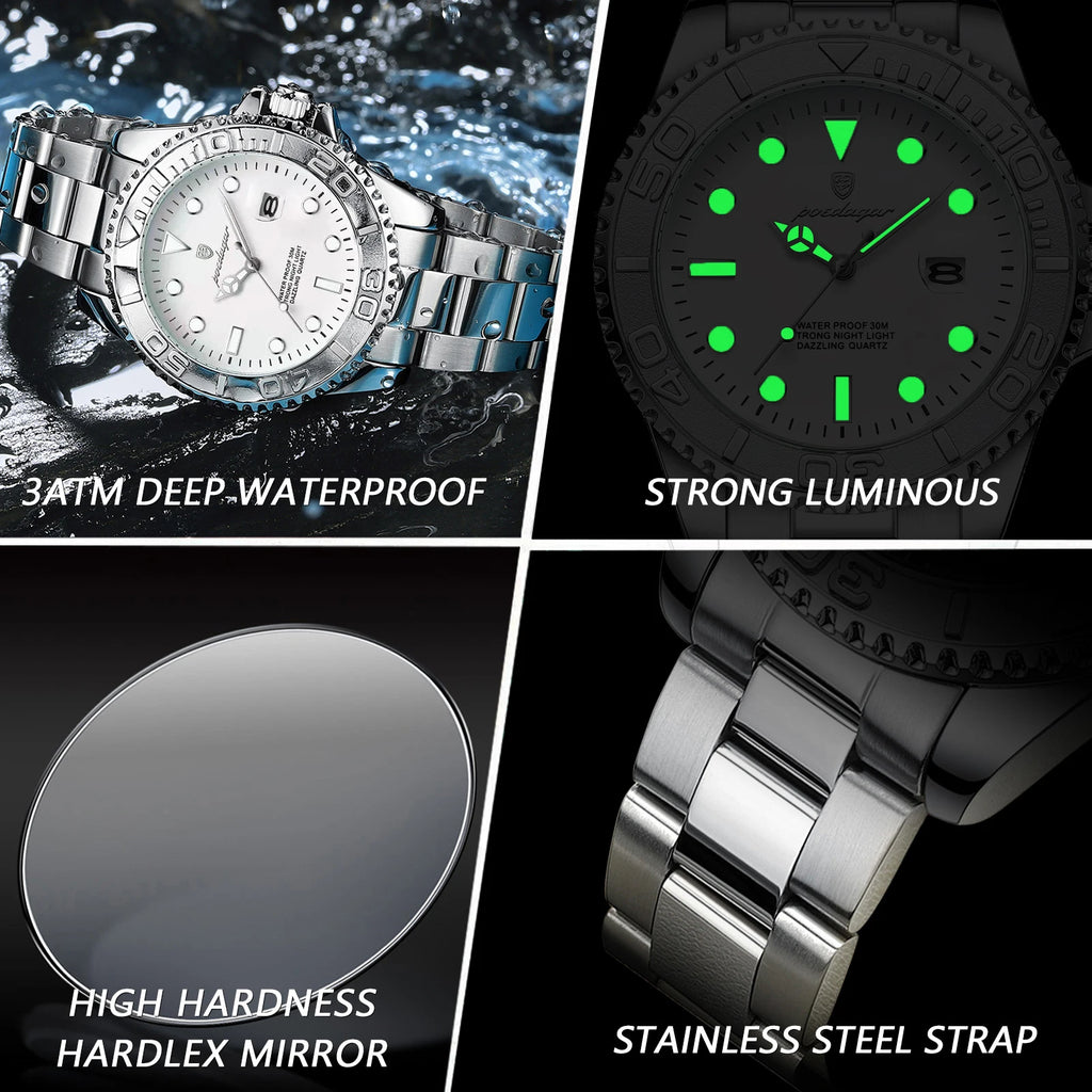 Luxury Military Men's Watch - Waterproof & Luminous