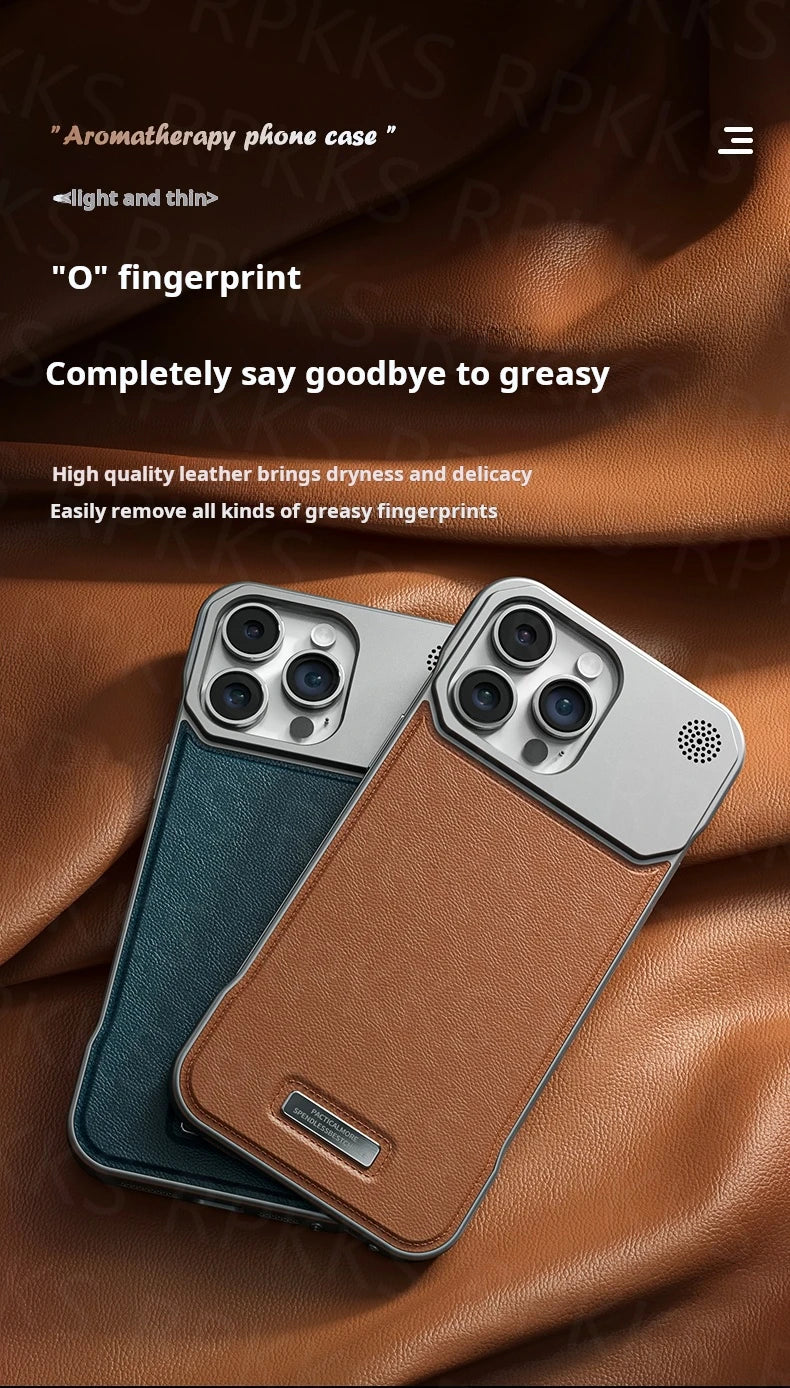 Premium iPhone Leather Case Magsafe - Magnetic & Frameless Armor
