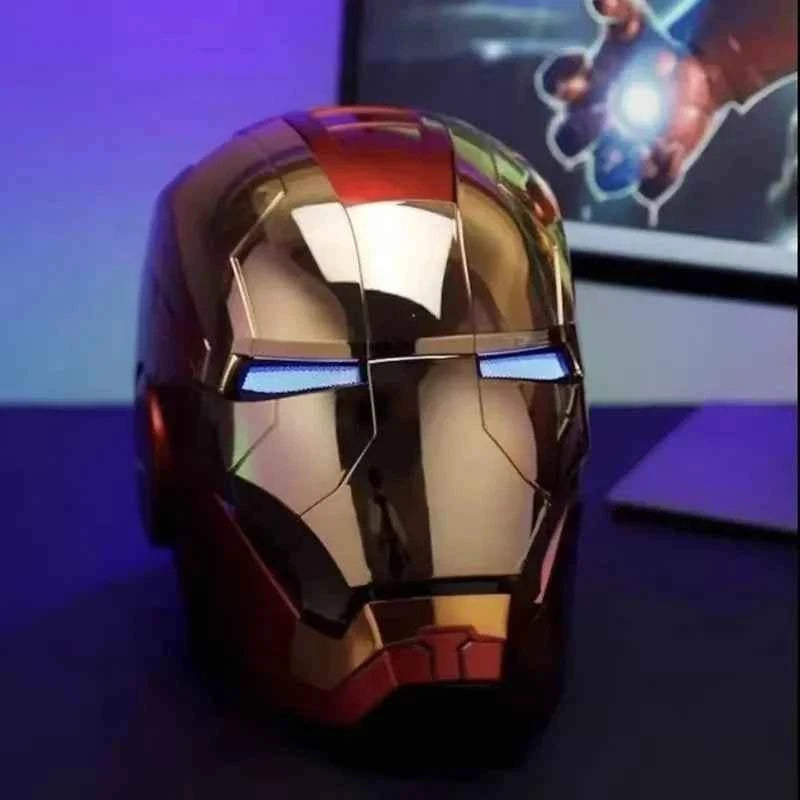 Premium Iron Man Helmet - 1:1 Wearable Voice Control LED Mask