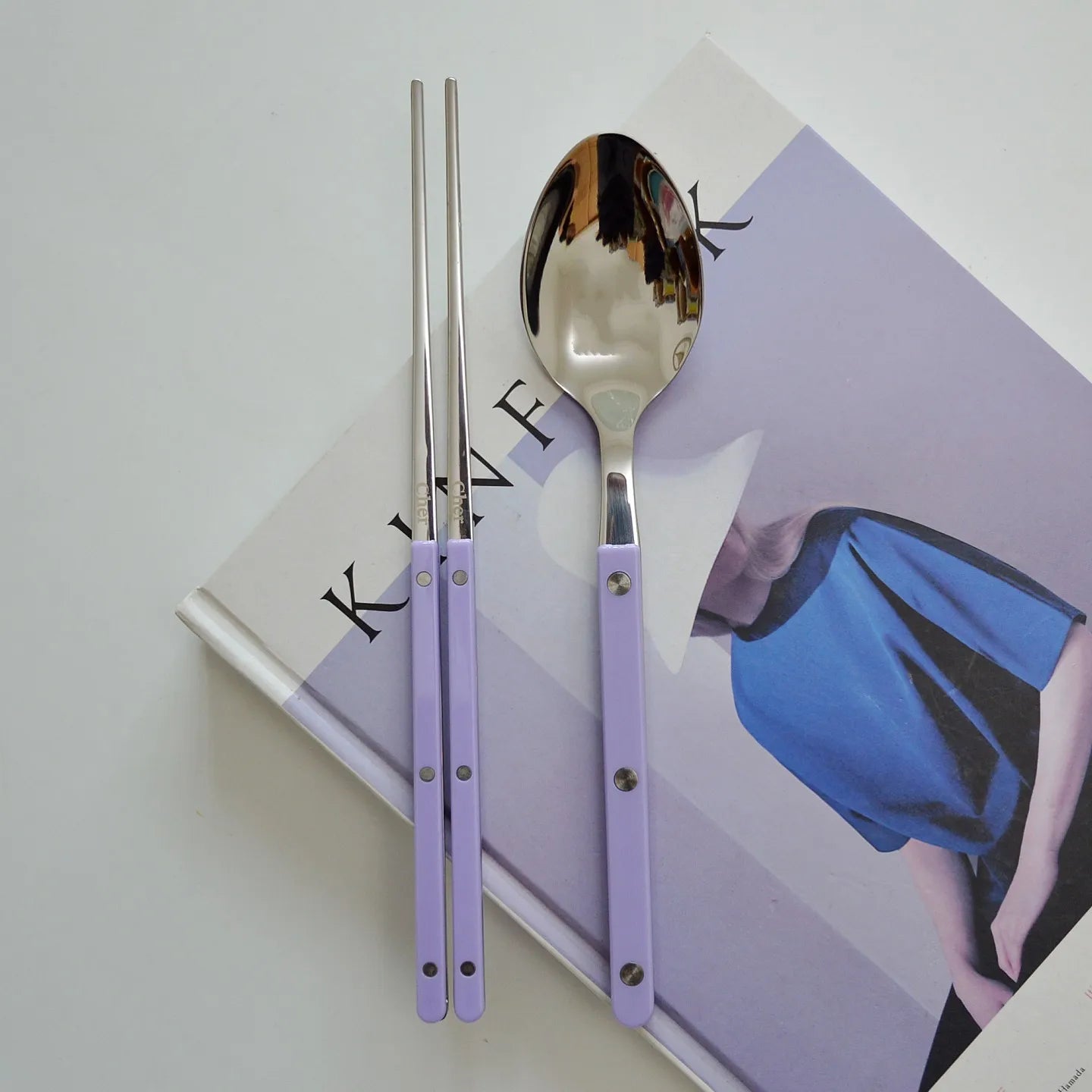 Elegant Korean Style Utensil Set - Premium 304 Stainless Steel