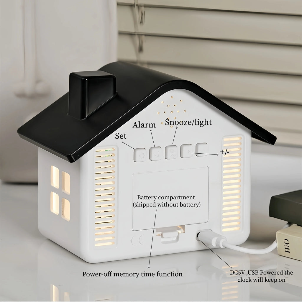 Premium LED Digital Alarm Clock - Voice Control & Night Light