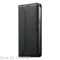 Luxury Magnetic Leather iPhone Case - Wallet Flip Cover