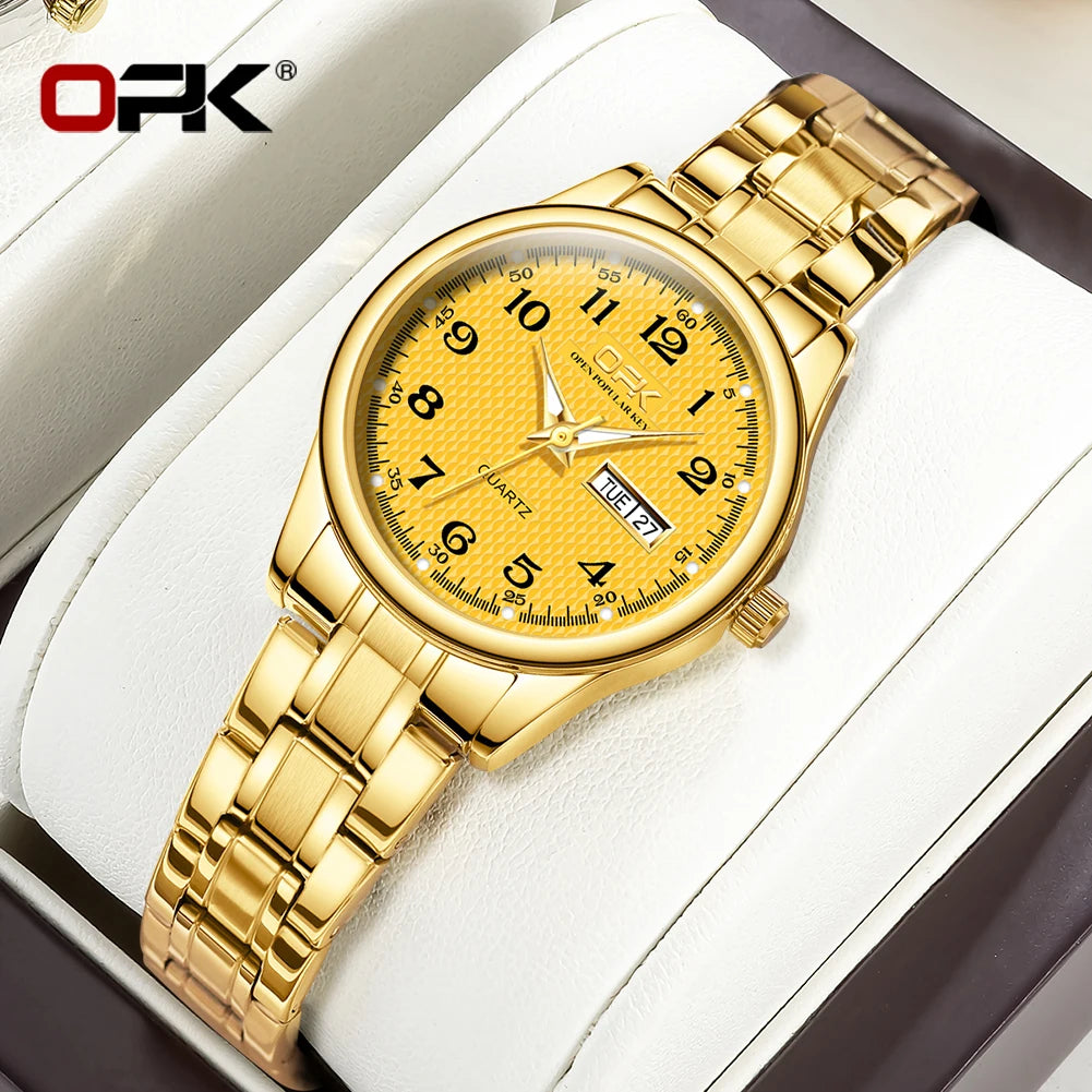 Elegant Women Quartz Watch - Waterproof Stainless Steel Luxury Ladies Timepiece