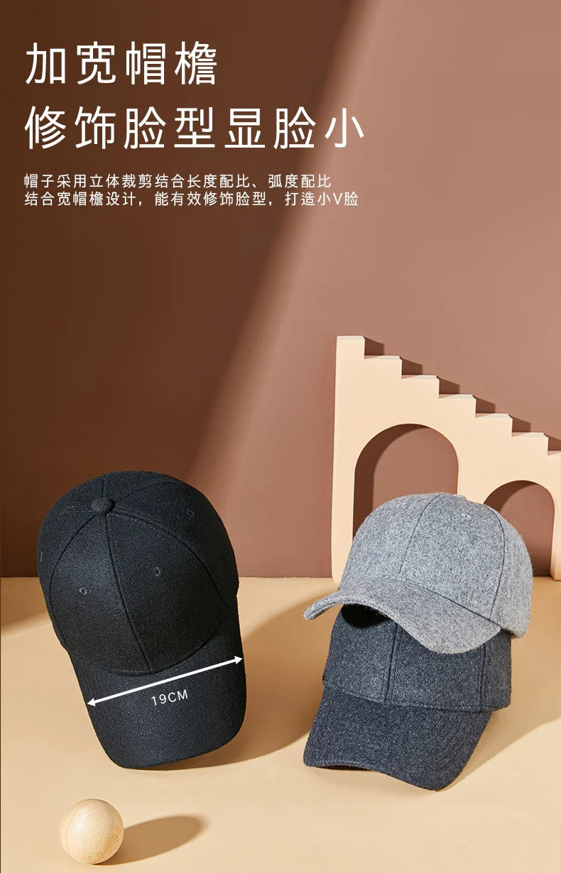 Premium Felt Dad Hat - Warm & Stylish