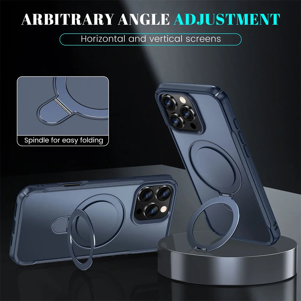 Premium Magnetic iPhone Case with Foldable Stand