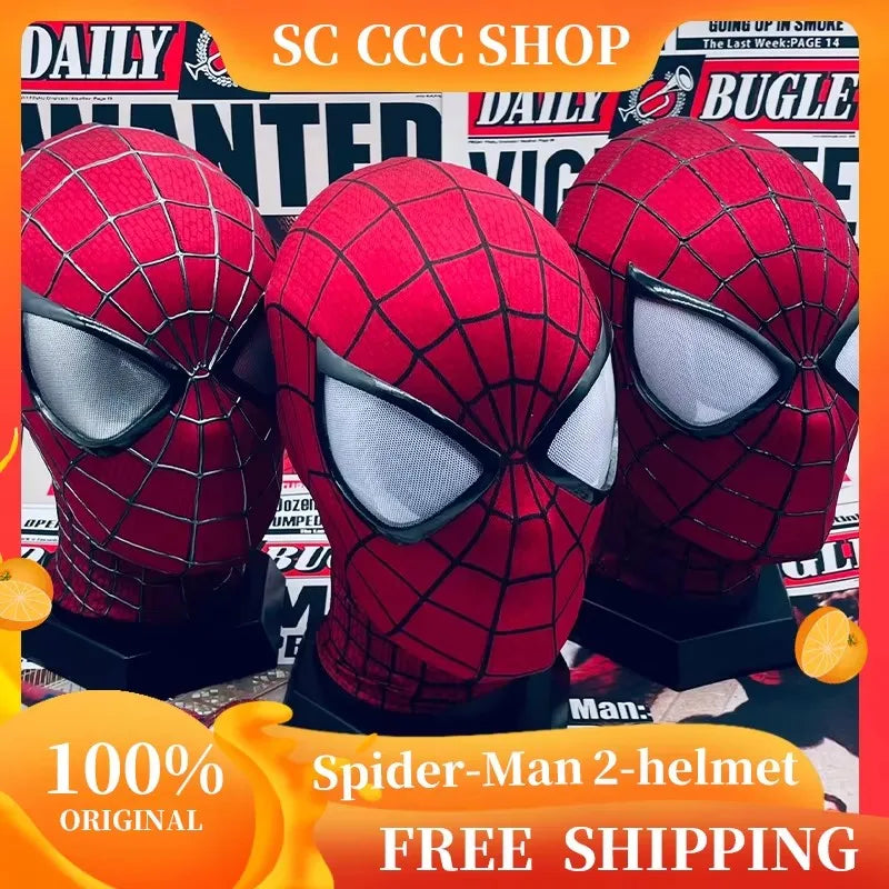 Premium Handcrafted Spider-Man Mask - Garfield Edition Cosplay
