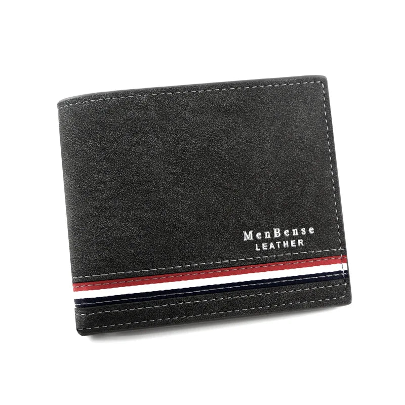 Luxury Slim Men's Wallet with Zipper Coin Pocket & Card Holder