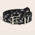 Luxury Y2K Star Belt - Punk Denim Girdle with Pin Buckle