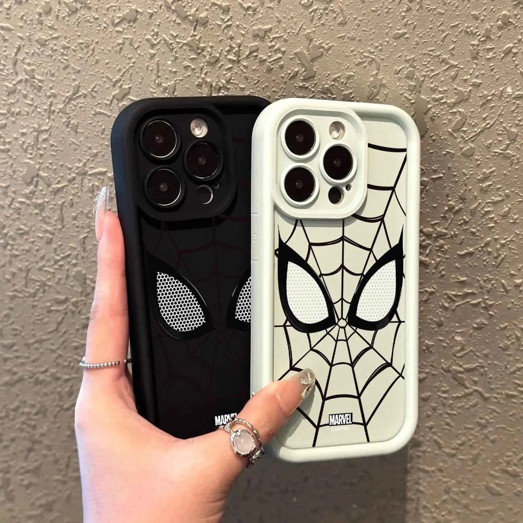 Premium Spider Man Phone Case - Sleek Black & White Marvel Cover