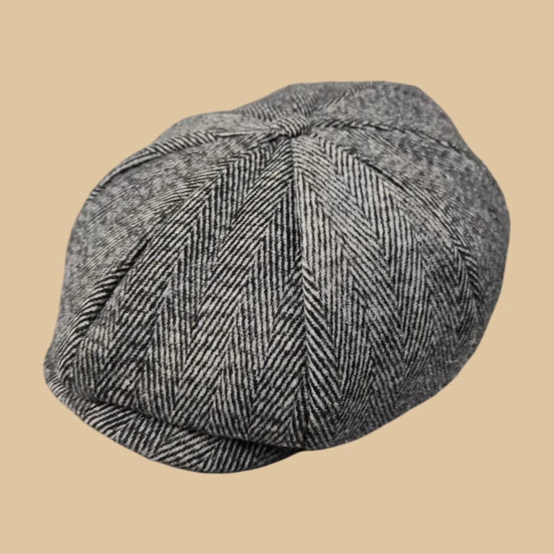 Male Plus Size Ivy Hat Big Head Man Spring Summer and Autumn Newsboy Cap Wool Beret Caps Winter Felt Flat Caps 55-58cm 59-60cm - Tulique