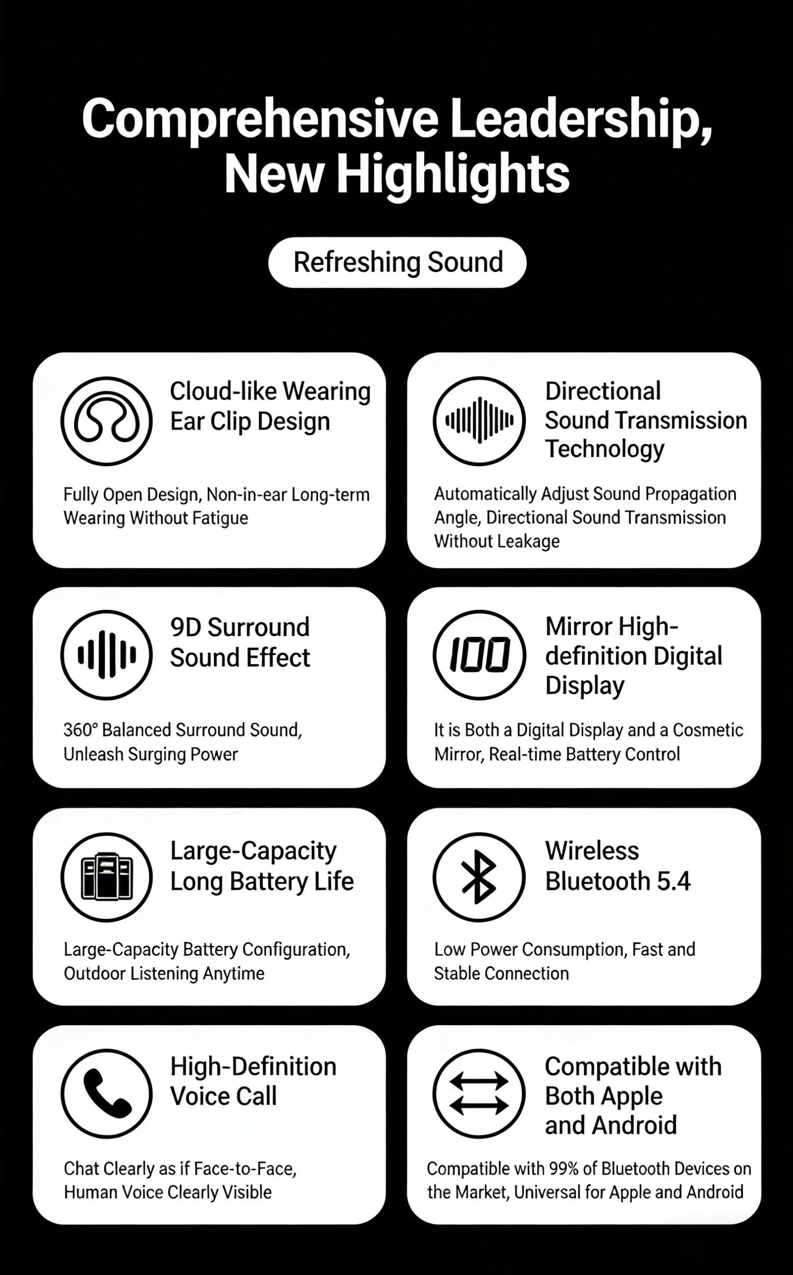Digital Display Wireless Sports Earbuds - Premium Silicone Noise Reduction