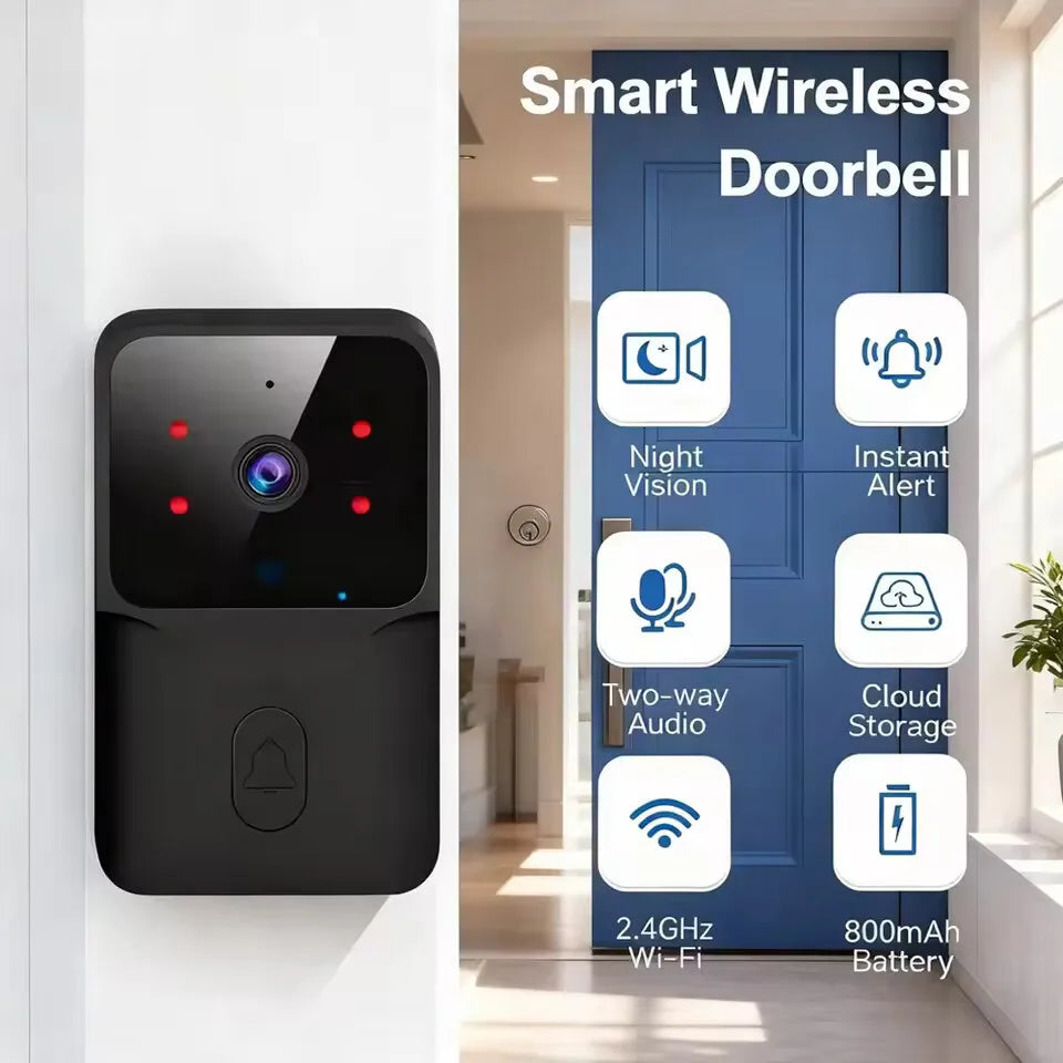 Wireless Video Doorbell Camera - HD Security & Two-Way Talk