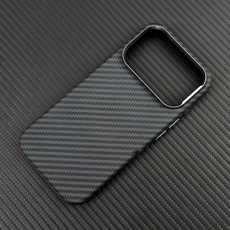 Luxury Carbon Fiber iPhone Case - MagSafe & Shockproof