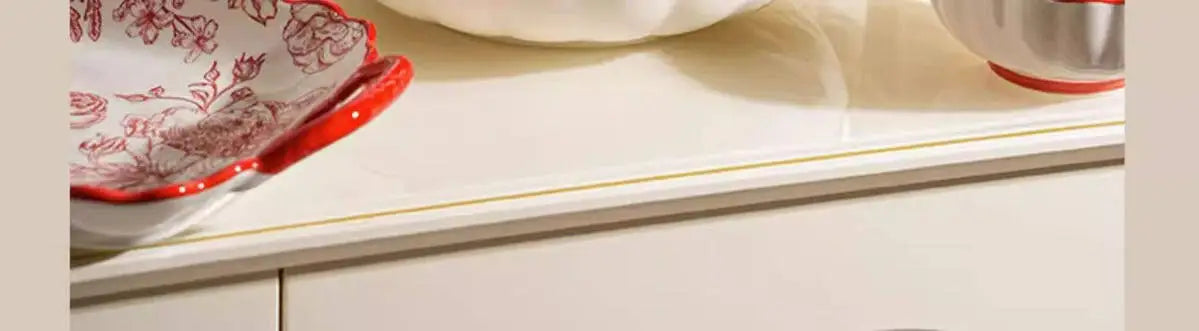 Elegant Luxury Red Dinner Set - Italian Ceramic Plates