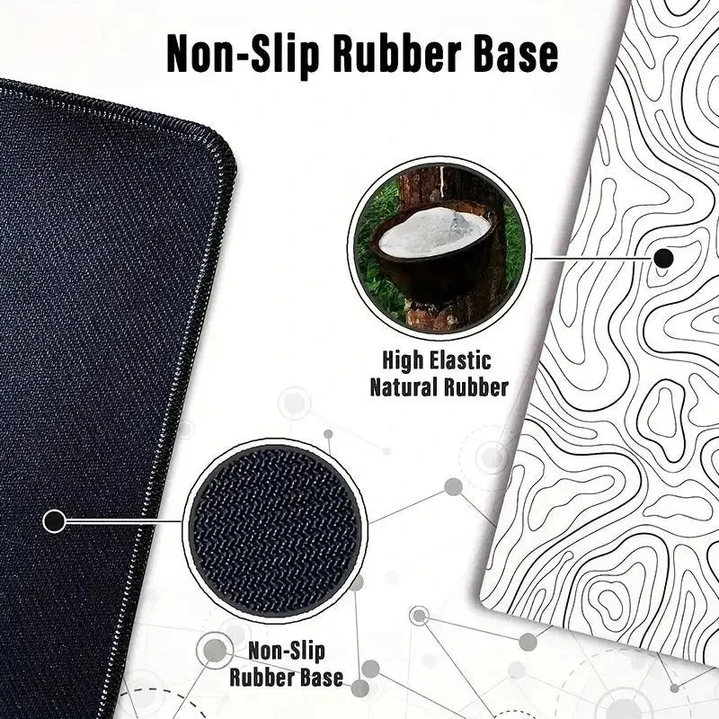 Premium Extended Gaming Mouse Pad - Non-Slip & Stitched Edges
