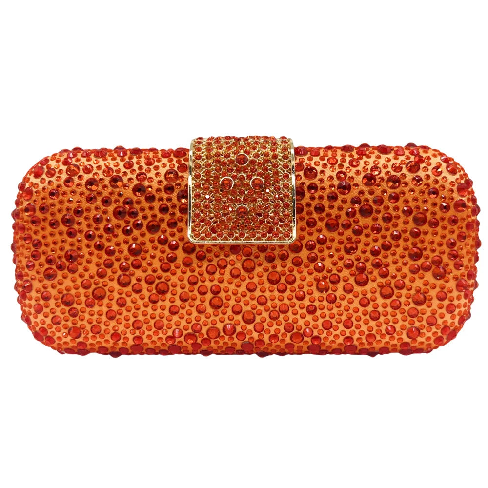 Elegant Crystal Evening Bag - Sparkling Diamond Clutch