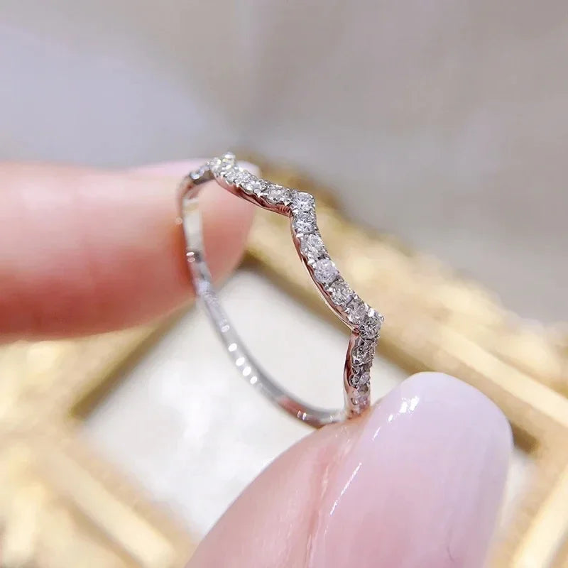 Elegant Eternity Ring - Brilliant Round Zirconia Wedding Band