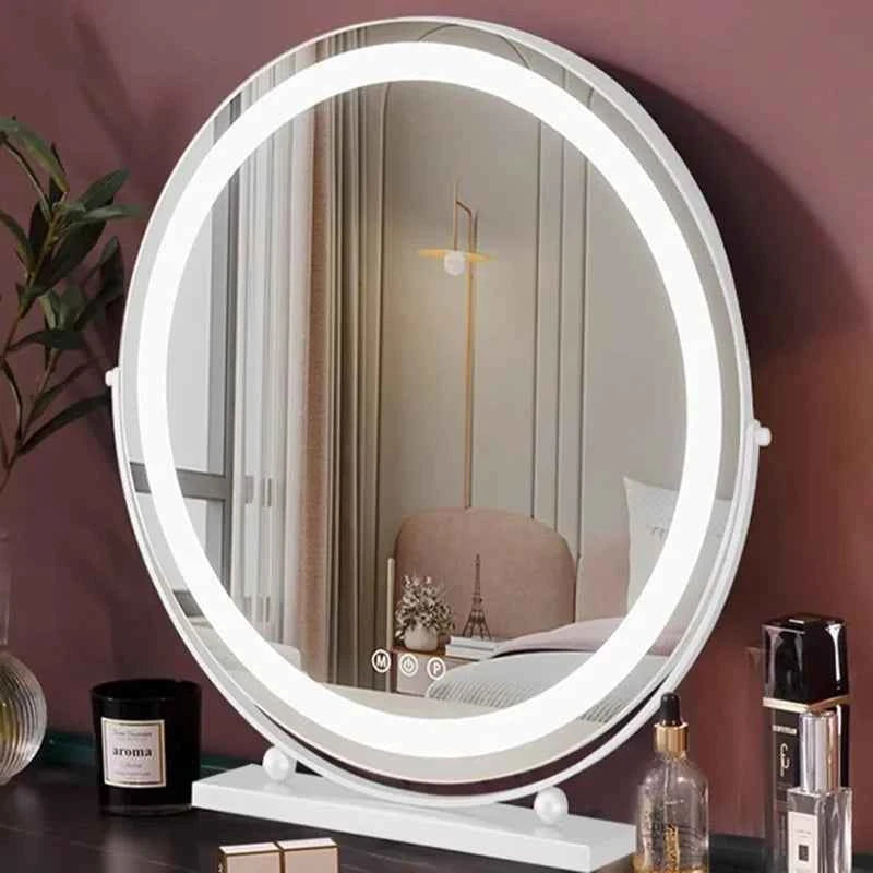 Premium Luxury Gold Makeup Mirror - Aesthetic LED Lights