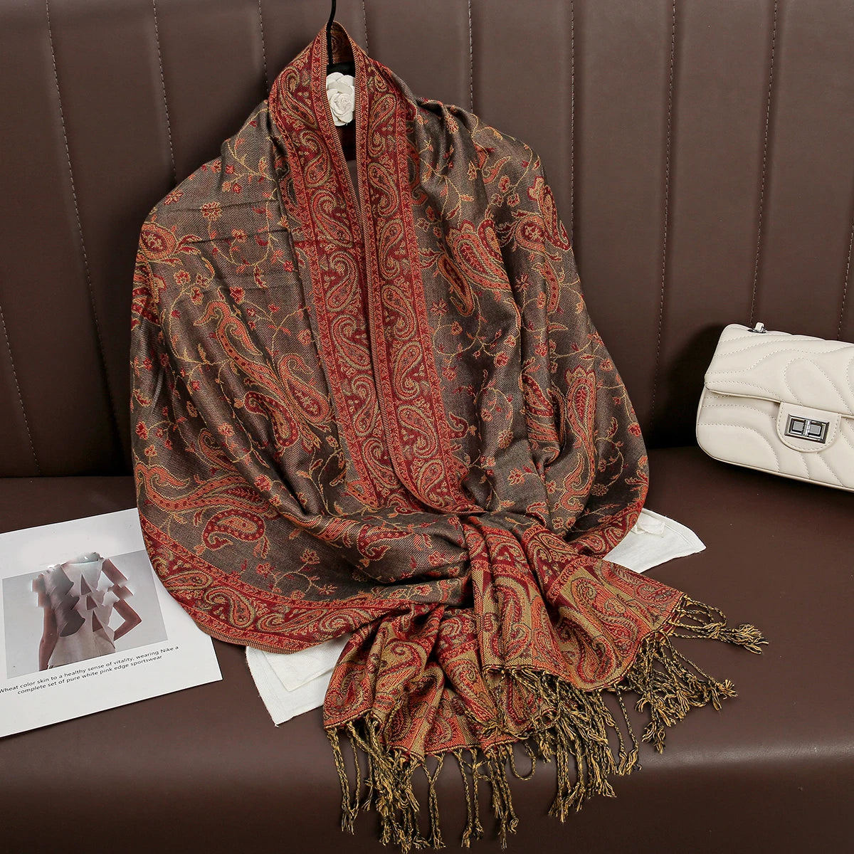 Luxury Cashmere Pashmina Shawl - Elegant Winter Wrap