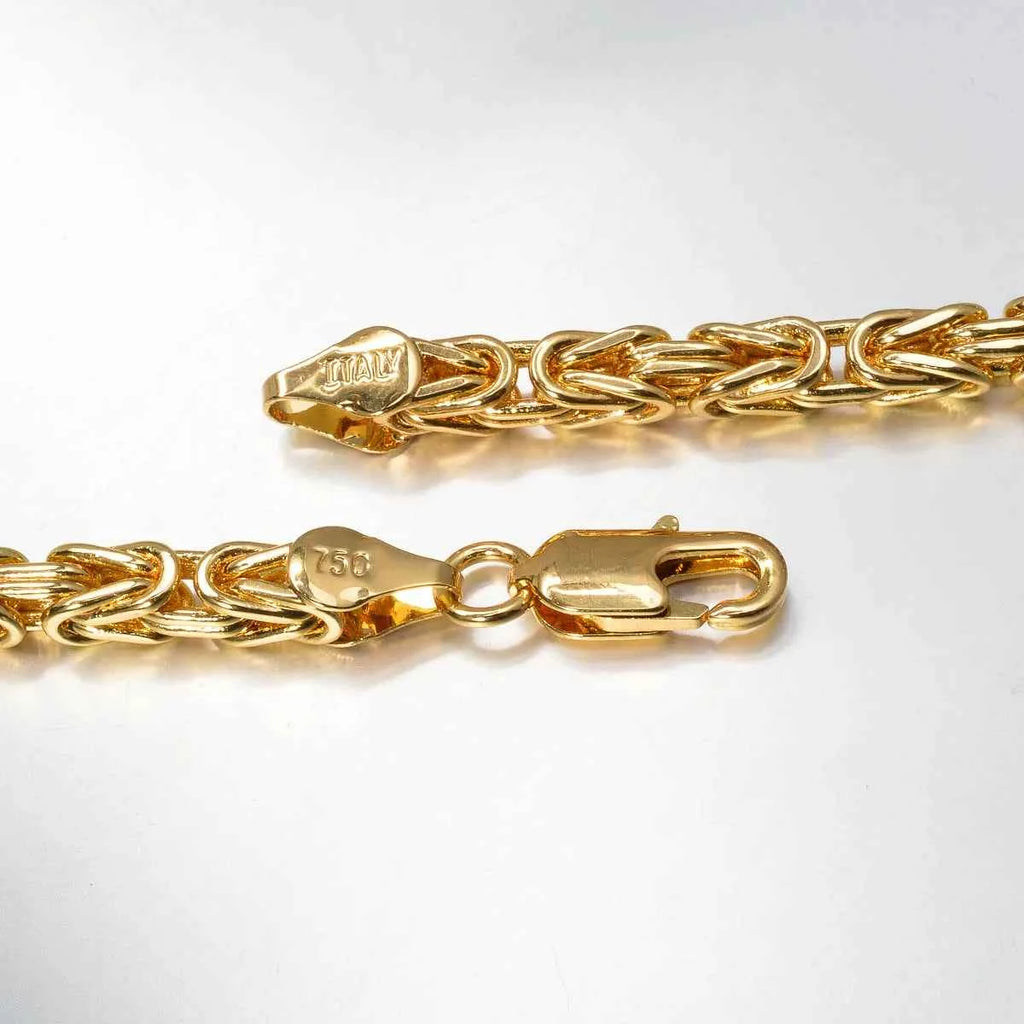 Luxury 18K Gold Plated Snack Chain Necklace - Elegant 24in/28in