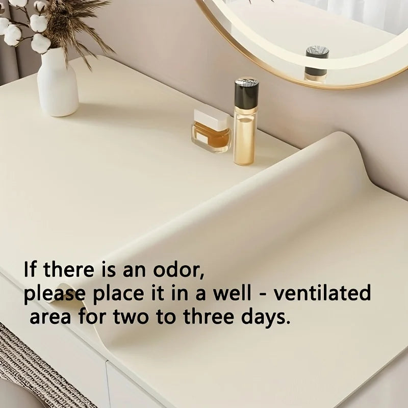 Premium Large Faux Leather Desk Pad - Non-Slip & Waterproof