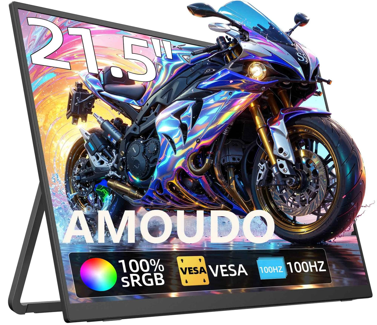Premium 21.5-Inch Portable Monitor - 100Hz & 1080P Large Screen