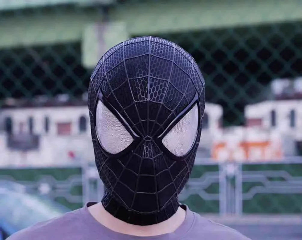 Premium Handcrafted Spider-Man Mask - Garfield Edition Cosplay