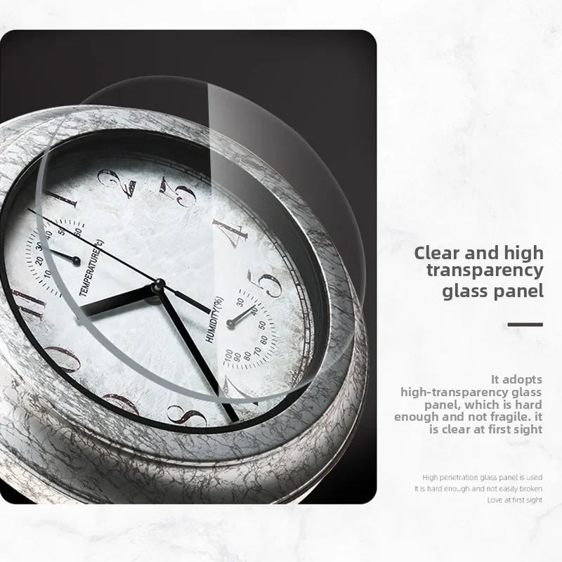 Premium Waterproof Wall Clock - Silent & Stylish Decor