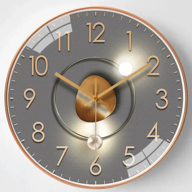 Elegant Silent Modern Wall Clock - Non-Ticking Design