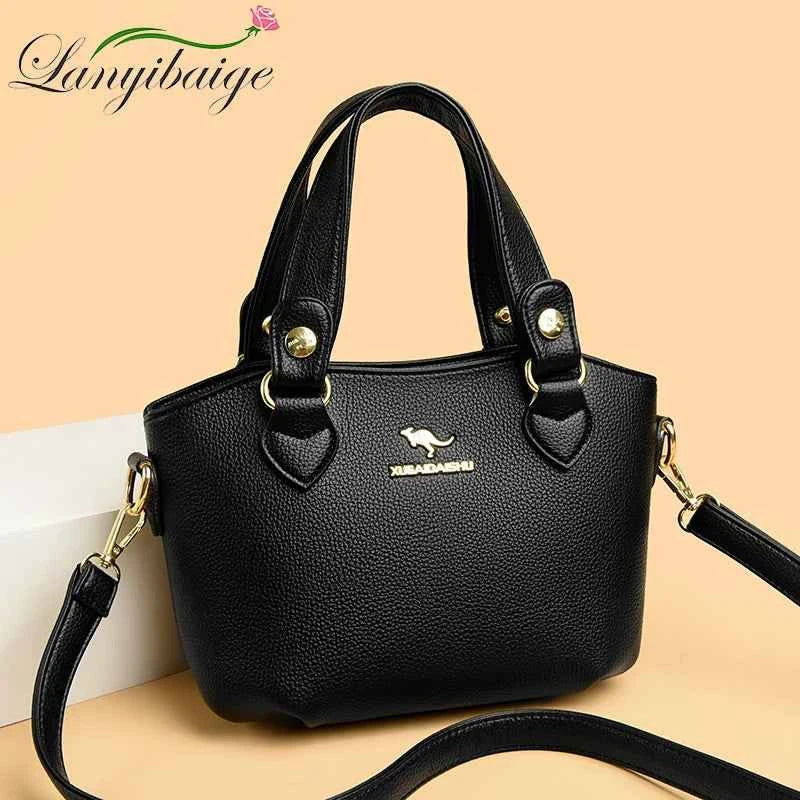 Luxury Leather Tote Bag - Elegant & Spacious