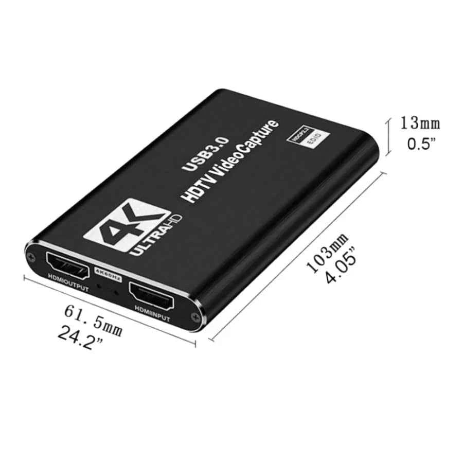 Professional 4K USB 3.0 Video Capture Card - Low Latency & HD Recording