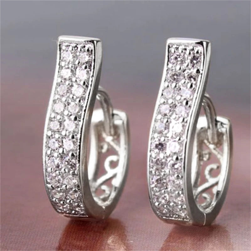 Elegant Gold Hoop Earrings - Luxury Hollow Irregular Jewelry