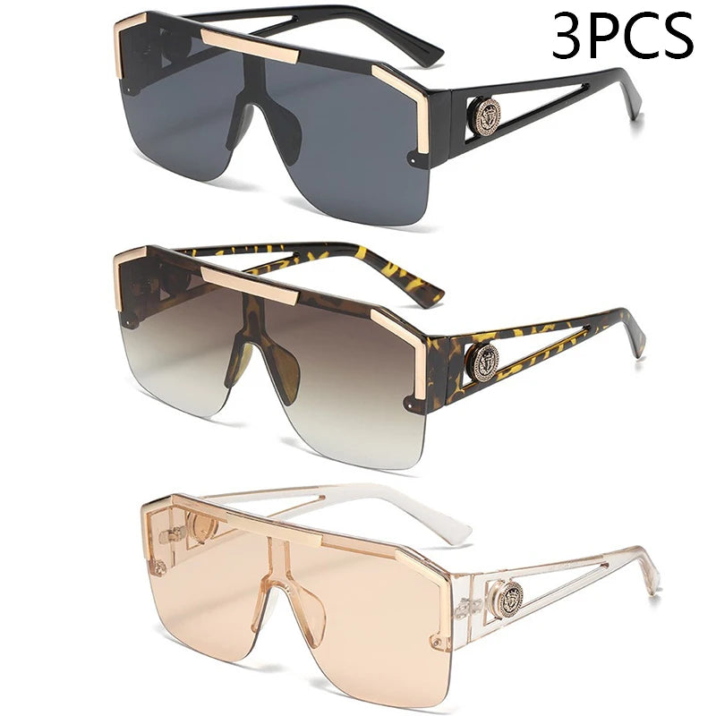 Premium Oversized Square Sunglasses - UV400 Gradient Lenses