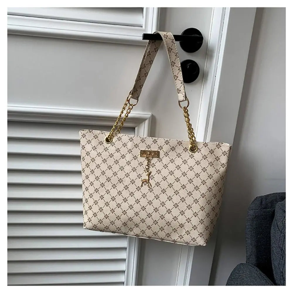 Luxury Design Large Capacity Tote Bag - Fashion Shoulder Handbag