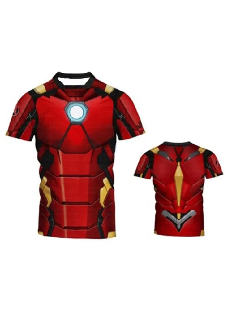 Marvel Iron Man 3D Quick Dry Compression Shirt