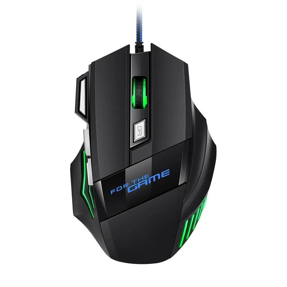 Premium Ergonomic Gaming Mouse - RGB Backlit 7D Esports Wired