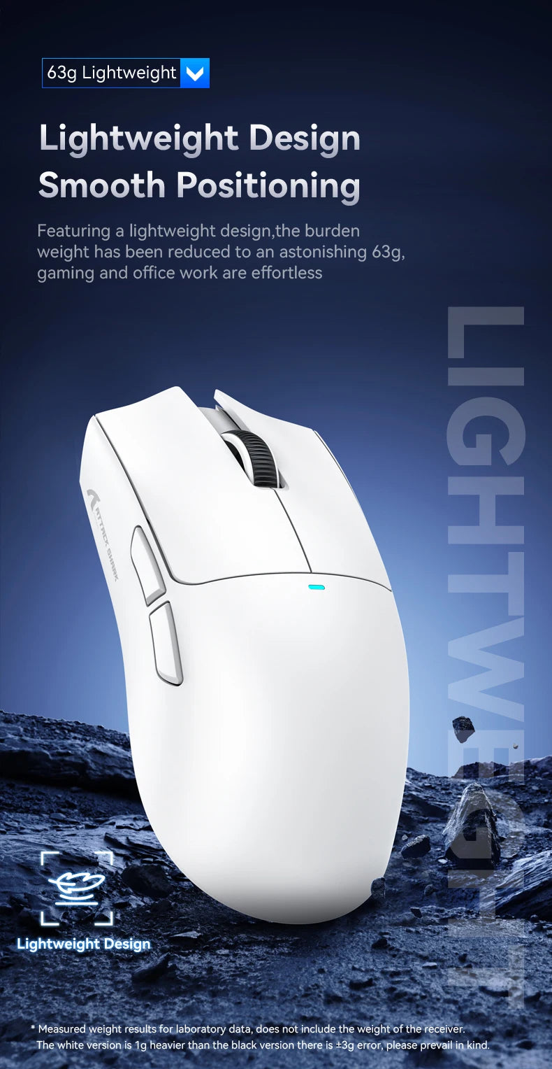 Premium Wireless Gaming Mouse with Dock - RGB & Macro