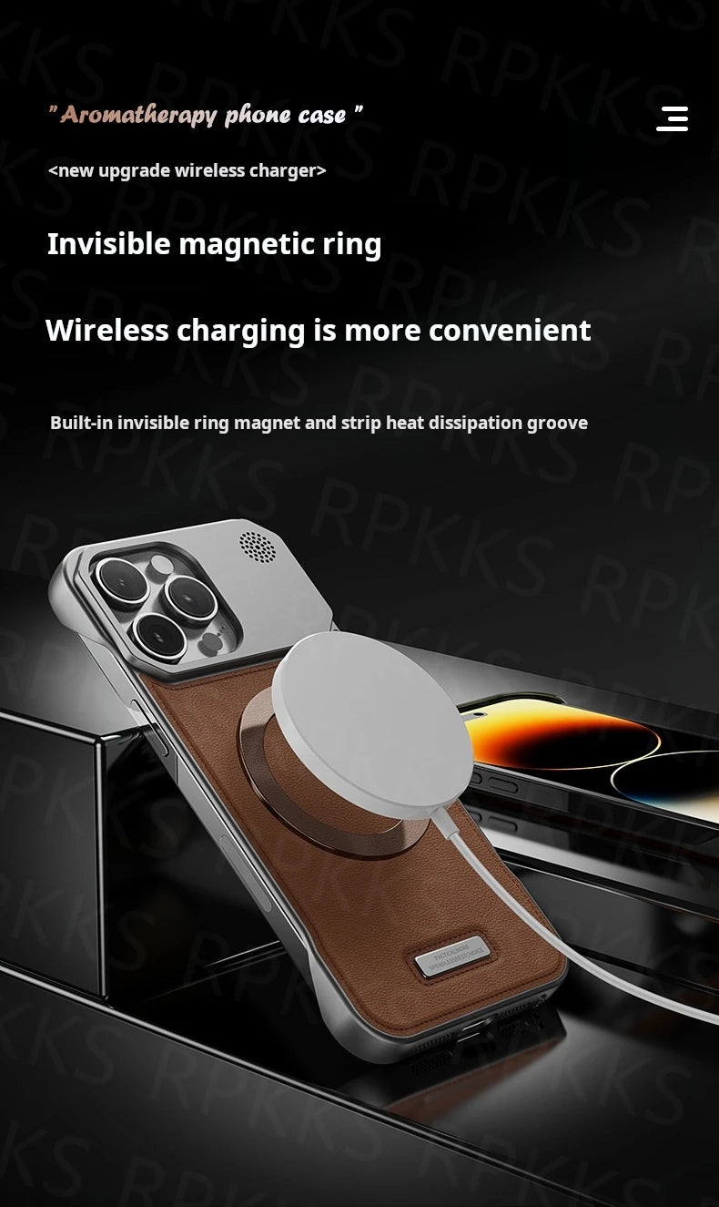 Premium iPhone Leather Case Magsafe - Magnetic & Frameless Armor