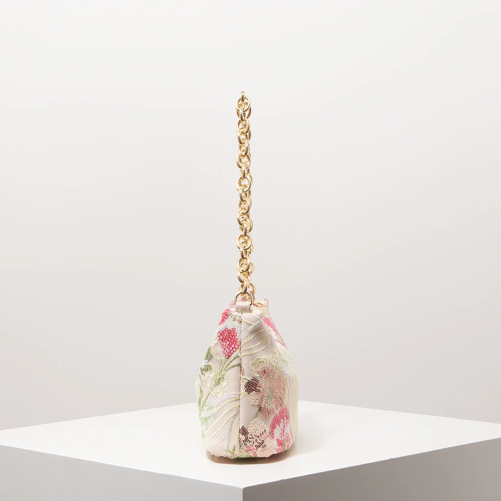 Elegant Embroidered Sequin Bag