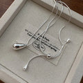 Luxury Sterling Silver Drop Necklace - Elegant Fine Jewelry