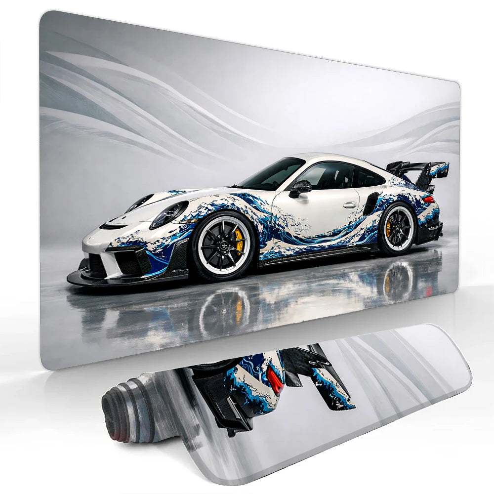 Premium Gaming Mouse Pad - Red Classic Car Desk Mat